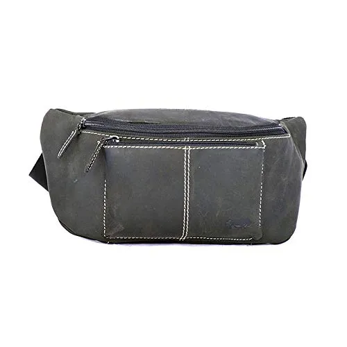 Arrigo Bum Bag Leather Belt Bag Women Men Vintage Waist Bag