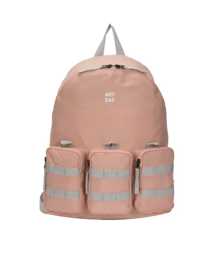 Art Sac Unisex Jakson Triple L Backpack - Pink Nylon - One Size