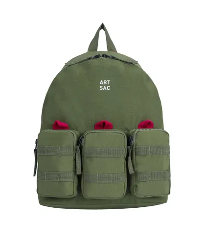 Art Sac Unisex Jakson Triple M Backpack - Khaki Nylon - One Size