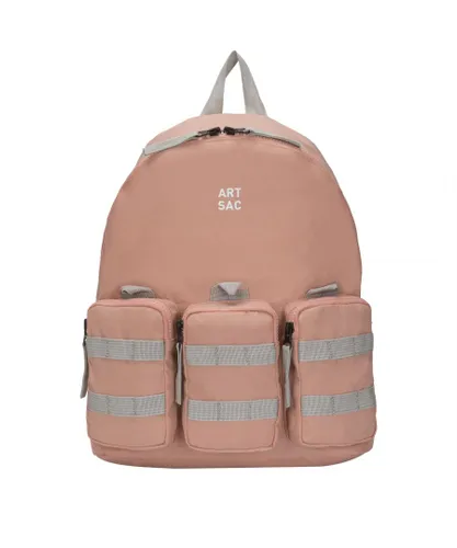 Art Sac Unisex Jakson Triple M Backpack - Pink Nylon - One Size
