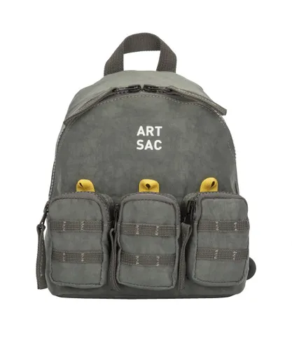 Art Sac Unisex Jakson Triple S Backpack - Grey Nylon - One Size