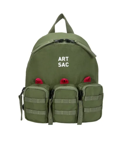 Art Sac Unisex Jakson Triple S Backpack - Khaki Nylon - One Size