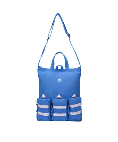 Art Sac Unisex Vinsent Triple Tote Bag - Blue Nylon - One Size