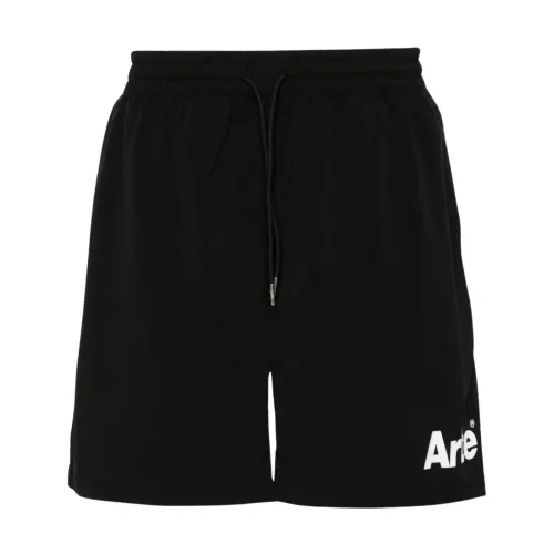 Arte Antwerp , Black Logo Shorts Spring/Summer Essential ,Black male, Sizes: