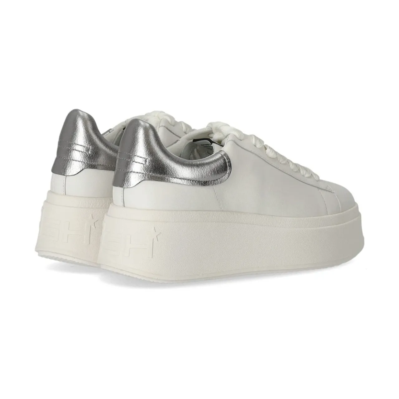 ASH , ASH Moby White Silver Sneaker ,White female, Sizes: