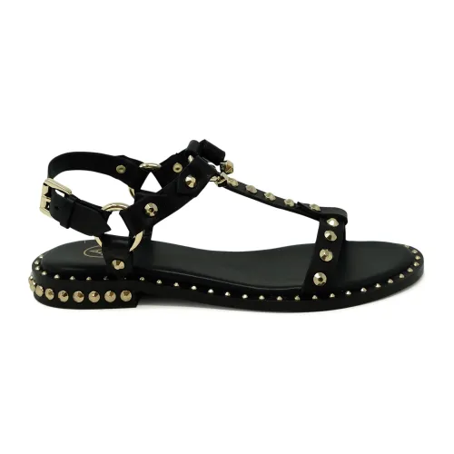 ASH , Black Leather Ballerina Sandals Ss24 ,Black female, Sizes: