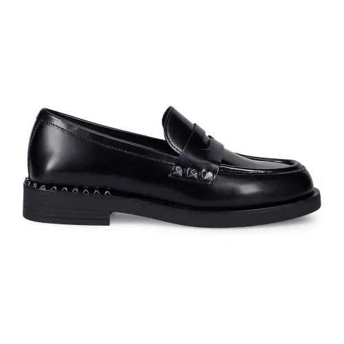 ASH , Black Whisper Studs Flat Shoes ,Black female, Sizes: