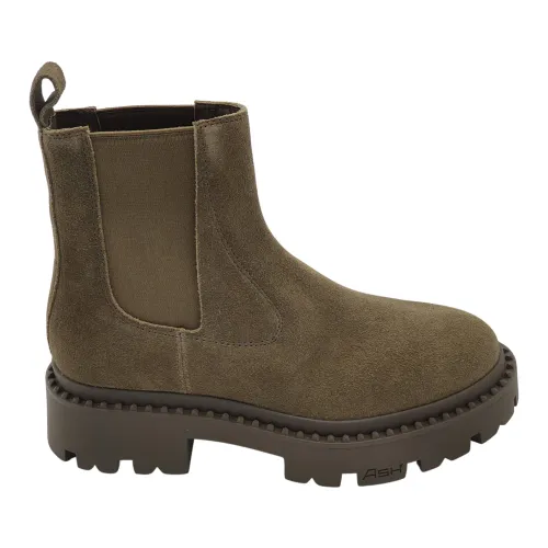 ASH , Chelsea Boots, Suede Elements, Elastic Sides ,Brown female, Sizes: