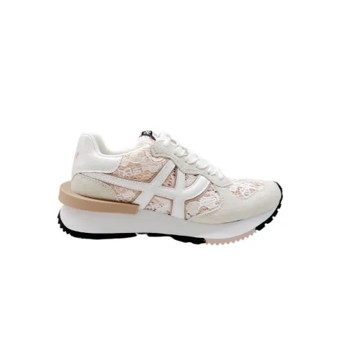 ASH , Lace Insert Sneakers ,White female, Sizes: