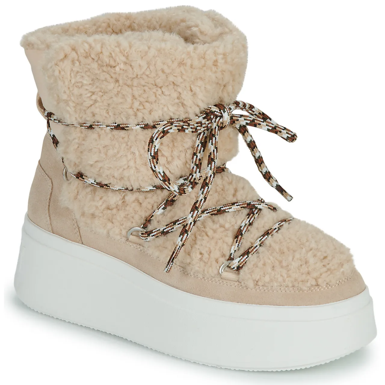 Ash  MOBOO  women's Snow boots in Beige