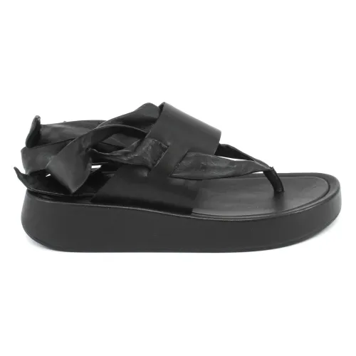 ASH , Platform Flip Flop Sandals ,Black female, Sizes: