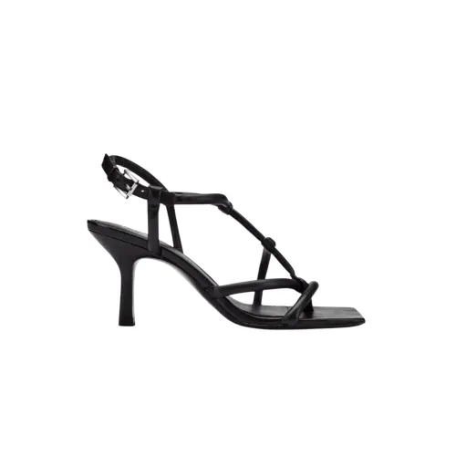 ASH , Square Toe Sandals ,Black female, Sizes:
