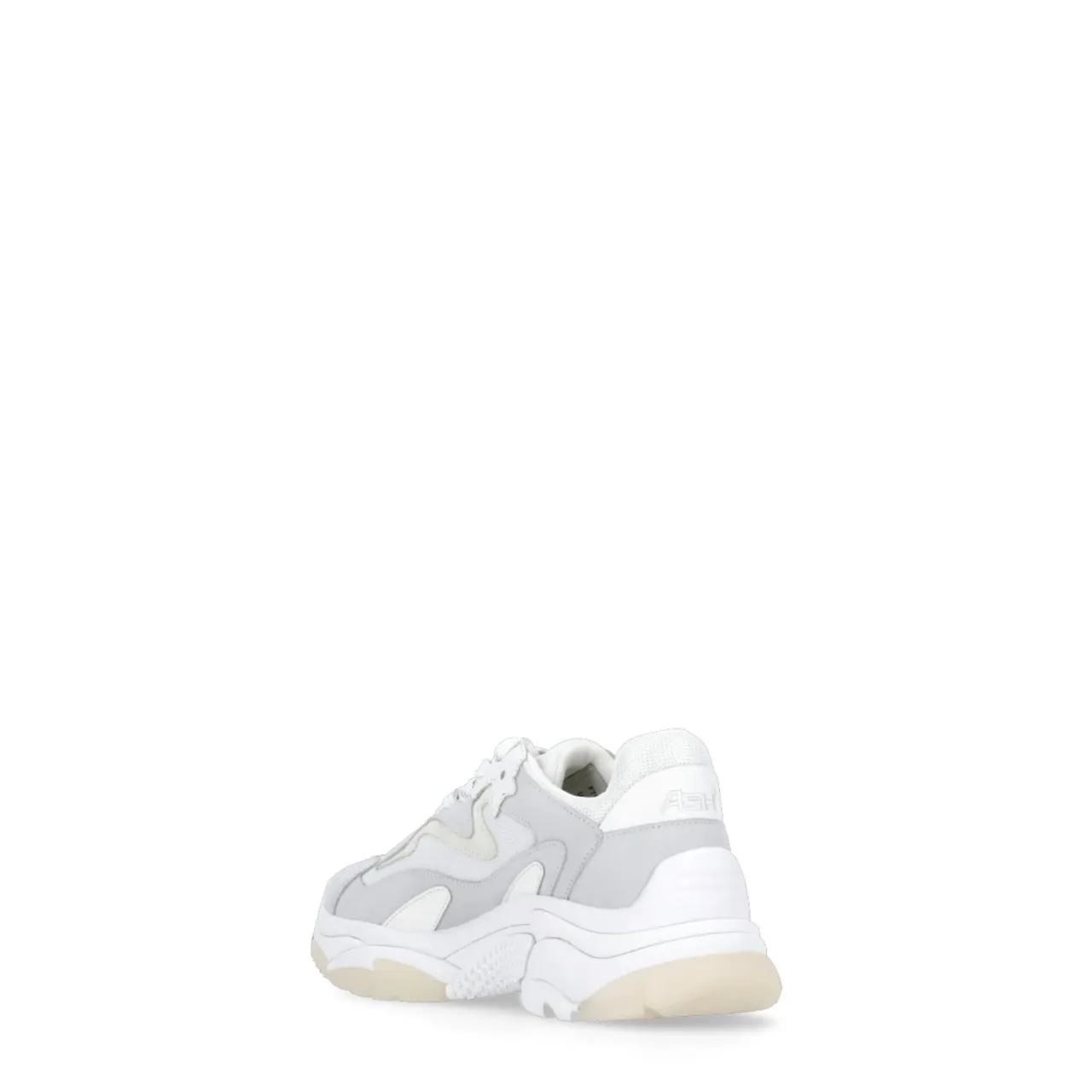 ASH , White Leather Sneakers with Raised Sole ,White female, Sizes: