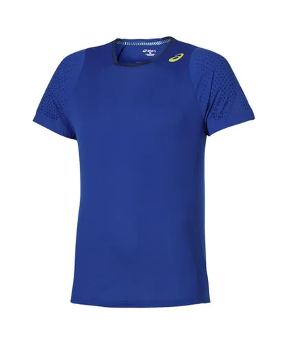 Asics Athlete Cooling Mens Blue T-Shirt