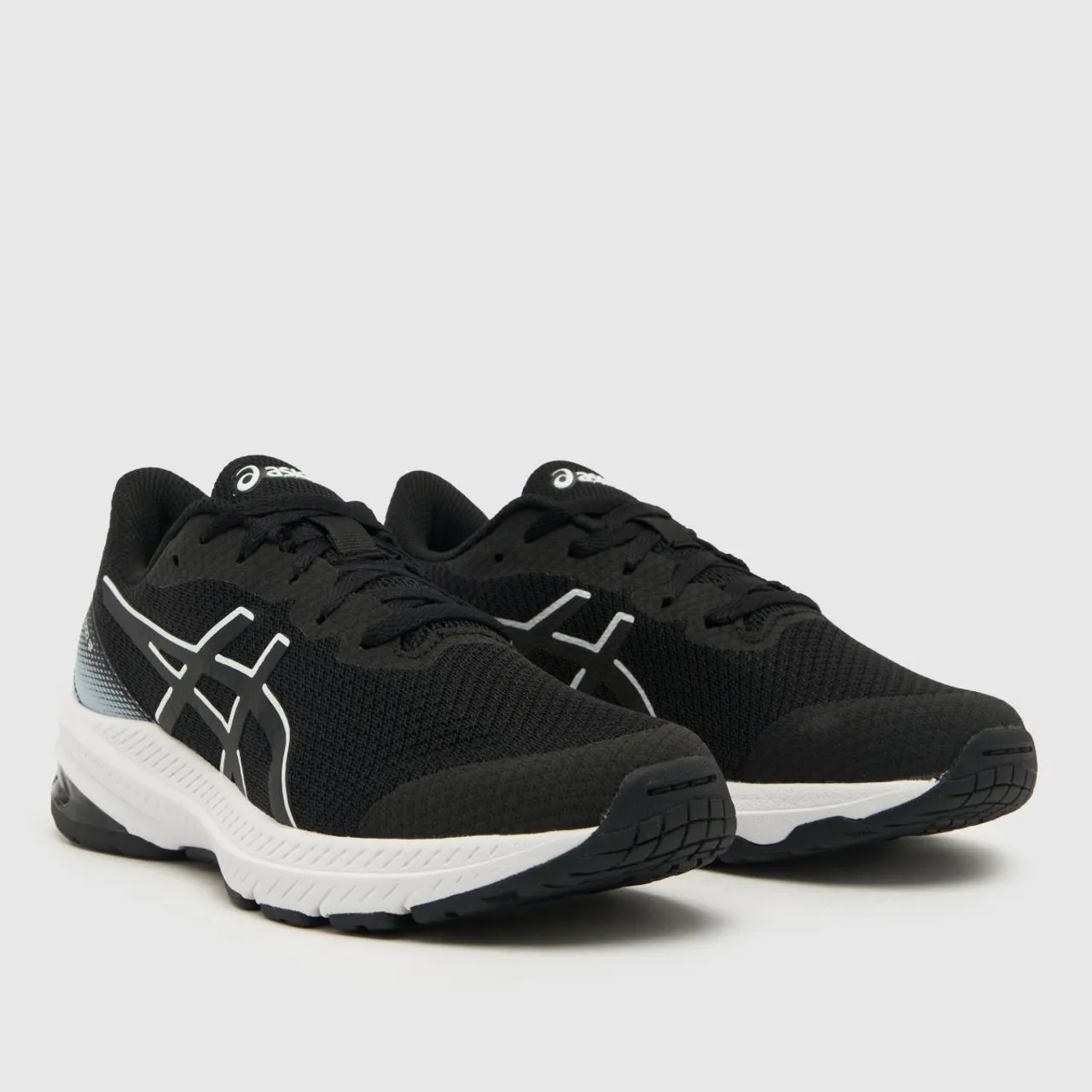 Asics Black & White Gt 1000 12 Youth Trainers