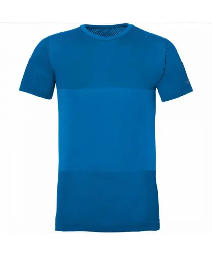 Asics FuzeX Mens Blue Seamless T-Shirt