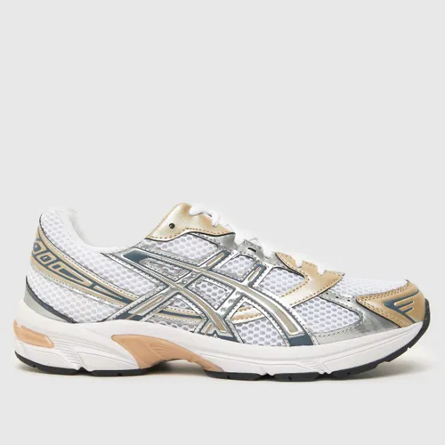 Asics gel-1130 Trainers in White & Gold