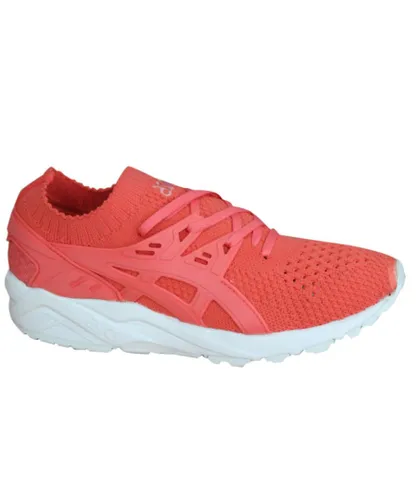 Asics Gel-Kayano Knit Womens Peach Trainers Textile