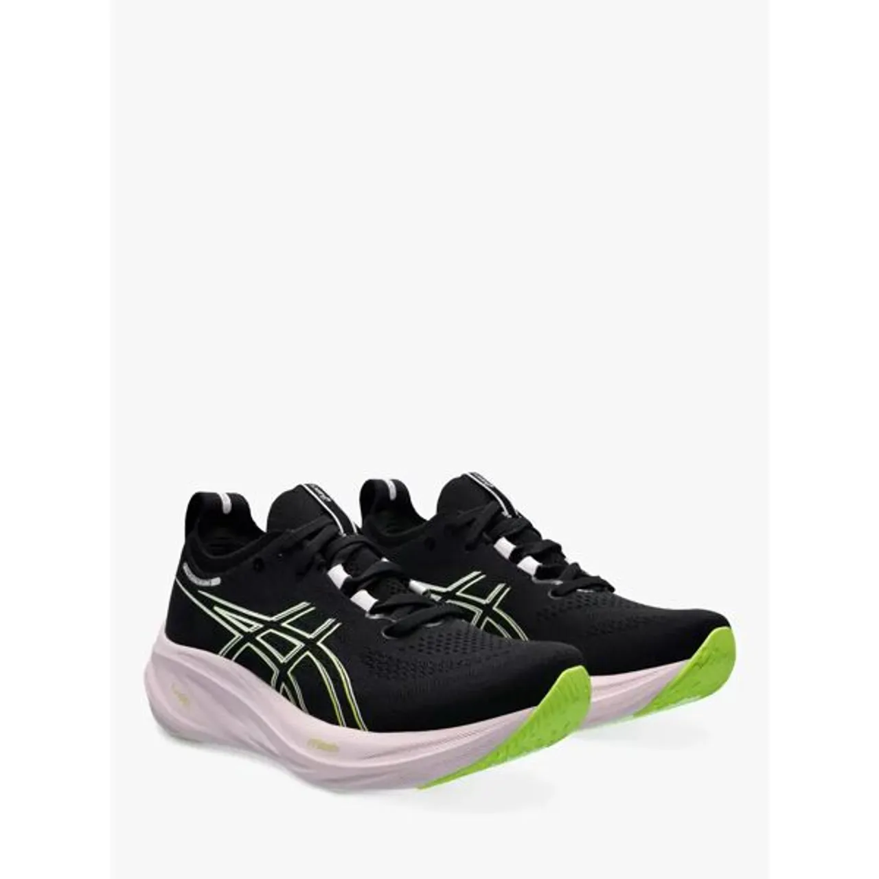 ASICS GEL-NIMBUS 26 Women's Running Shoes - Black/Neon Lime - Female