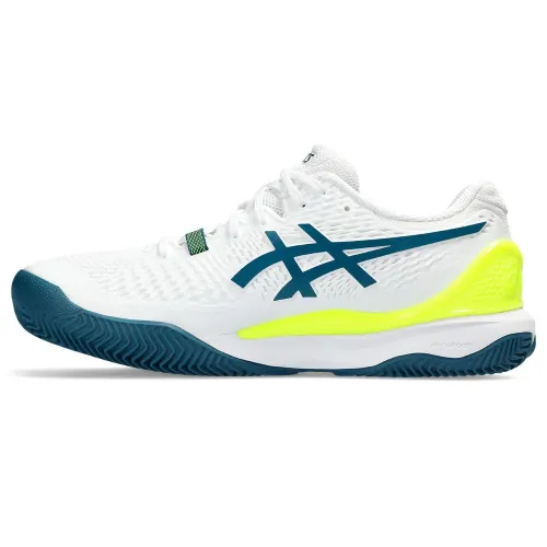ASICS Gel-Resolution 9 Clay Man Tennis Shoes White Blue