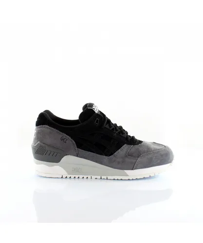 Asics Gel-Respector Mens Black/Grey Trainers Leather