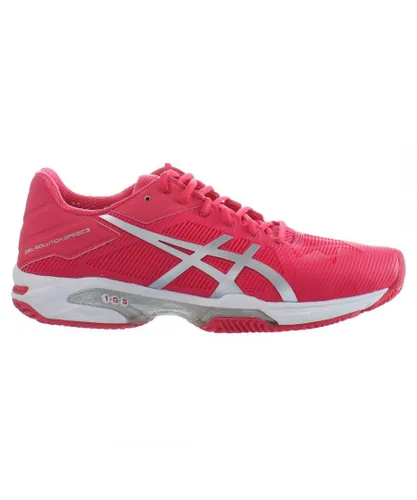 Asics Gel-Solution Speed 3 Clay Womens Pink Padel Trainers