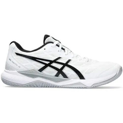 Asics  Gel-tactic 12 White Black  men's Indoor Sports Trainers (Shoes) in White