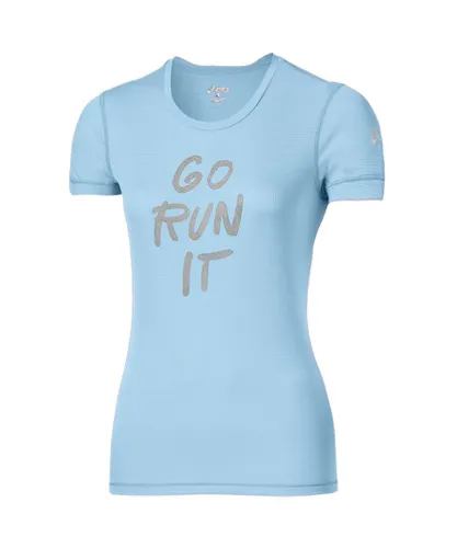 Asics Go Run It Womens Light Blue T-Shirt