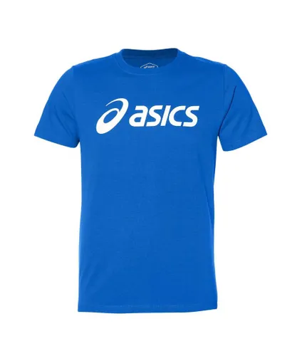 Asics Logo Mens Blue T-Shirt