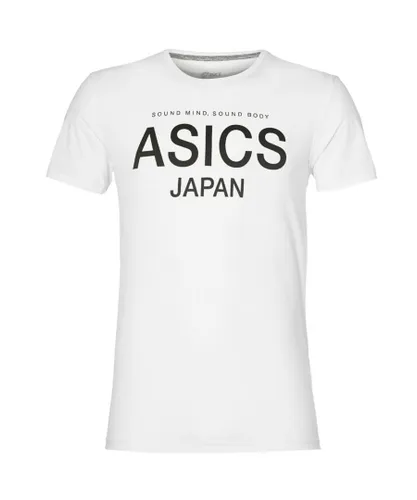 Asics Logo Mens White T-Shirt