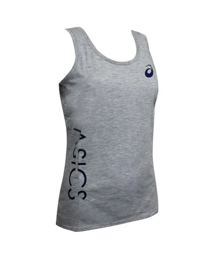 Asics Logo Womens Grey Vest