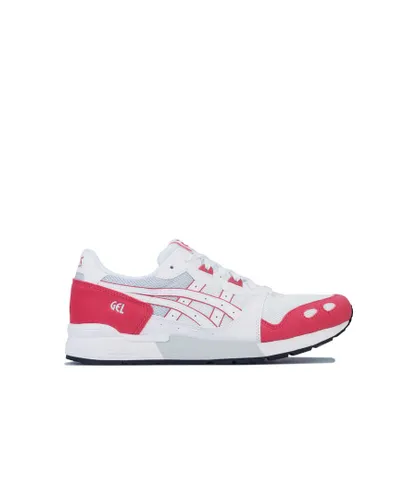 Asics Mens GEL-LYTE Trainers in White red Textile