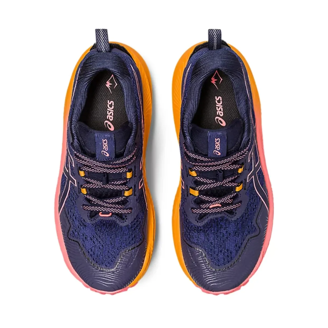 Asics , Midnight/Papaya Trabuco Max 2 Sneakers ,Blue female, Sizes: