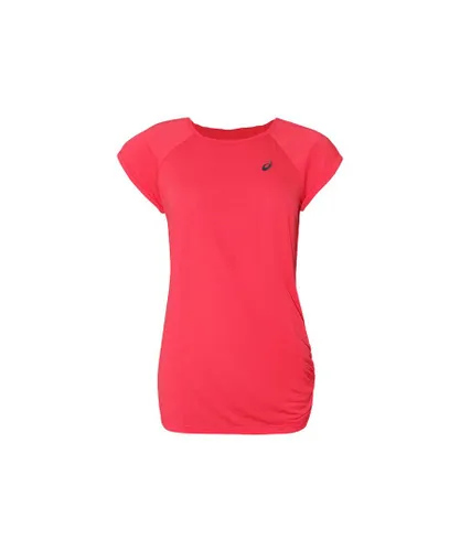 Asics Motion Dry Raglan Womens Pink T-Shirt - Orange