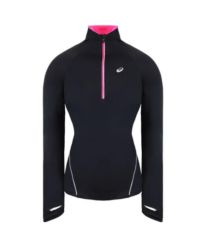 Asics Motion Protect Womens Black/Pink Top Cotton