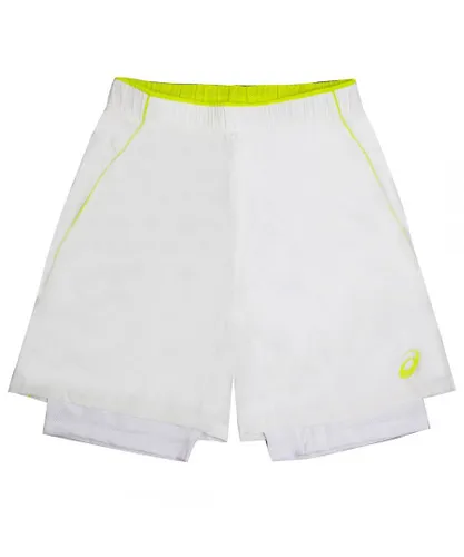 Asics Padel Player Mens White Tennis Shorts