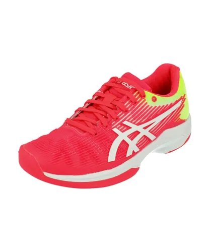 Asics Solution Speed Ff Indoor Womens Tennis Shoes Pink Trainers