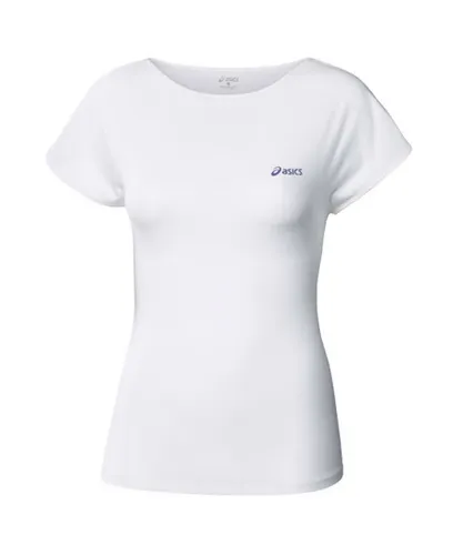 Asics Sports Logo Womens White T-Shirt