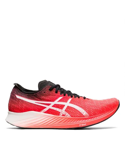 Asics Womens Magic Speed Running Shoes - Red Textile