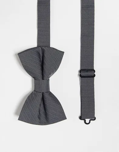 ASOS DESIGN bow tie in charcoal-Grey