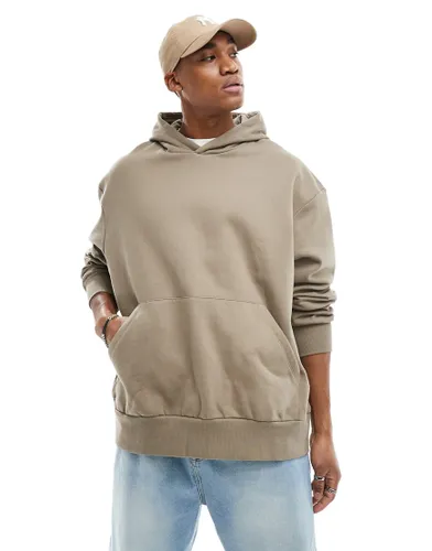 ASOS DESIGN extreme oversized hoodie in brown