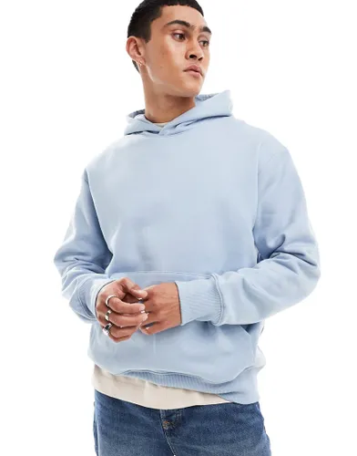 ASOS DESIGN heavyweight hoodie in blue