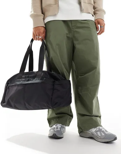 ASOS DESIGN holdall bag with front pocket in black