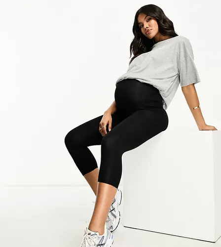 ASOS DESIGN Maternity over the bump capri legging in black