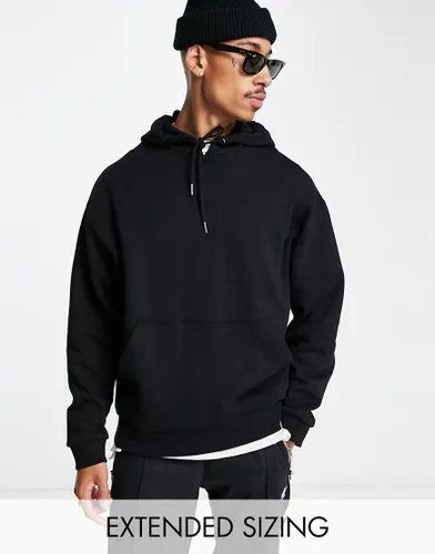 ASOS DESIGN oversized hoodie in black
