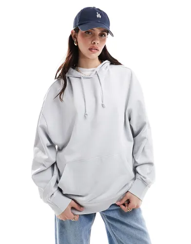 ASOS DESIGN oversized hoodie in washed grey