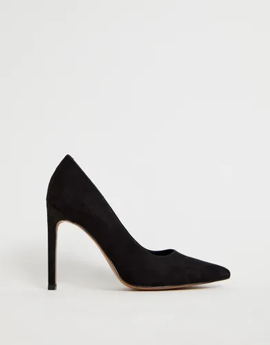 ASOS DESIGN Porto pointed high heeled court shoes in black