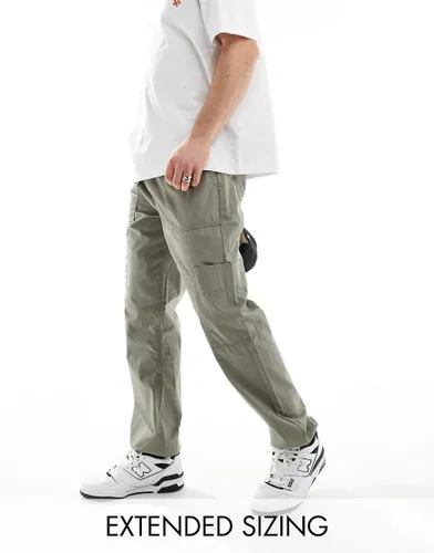 ASOS DESIGN pull on cargo jogger in brown