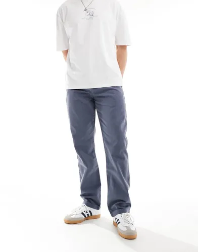 ASOS DESIGN straight chino in washed blue