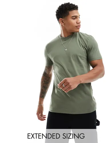ASOS DESIGN t-shirt in khaki-Green